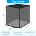 Qualward Full Mesh Central Air Conditioner Cover with Detachable Waterproof Top, Ventilated & All Seasons Design,