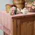 yuboo Pink Table Runner 48 Inches Long, Boho Dusty Rose Table Runner