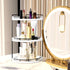 Alytree 3 Counter Counter Countertop Tier Bathroom Organizer, Bathroom Tray and Vanity Organizer, Wood Corner