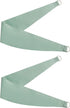 80% 84 inch Grommet 37"Wx84"Lx2 Bujasso Aqua Blackout Curtains with Sheer Overlay Mix and Match Double Layer Thermal