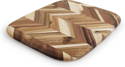 Madeira Acacia Herringbone Cutting Board, 12.5" x 14.5"
