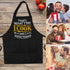Grilling Aprons for Men, Canvas Cross Back Adjustable Chef Aprons with Large Pockets, Funny Gifts
