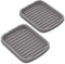 Silicone Sponge Holder - Soap Tray Set of 2, 5.9" X 4.33" (Gray)