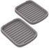 Silicone Sponge Holder - Soap Tray Set of 2, 5.9" X 4.33" (Gray)
