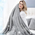 CHOSHOME Cooling Blanket for Hot Sleepers, Lightweight Summer Cold Thin Blanket for Sleeping, Twin Size, Gray