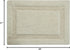 Bath Rug 100% Soft Cotton, 34x21 Inch, Latex Non-Skid Backing, Solid Ivory Color