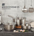 KOCH SYSTEME CS 2QT Stainless Steel Saucepan with Lid, Premium Induction Pot, Easy to Clean