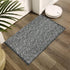 LEEVAN Washable Bathroom Rug, 2'x3' Black Woven Entryway Rug Front Door Mat Cotton Small Kitchen Rugs, Modern Reversible Laundry Room Farmhouse Carpet for Foyer Front Porch Decor by LEEVAN