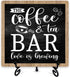 Farmhouse Coffee Bar Decor - Wooden Plaque Sign, Accessories & Must-Haves for