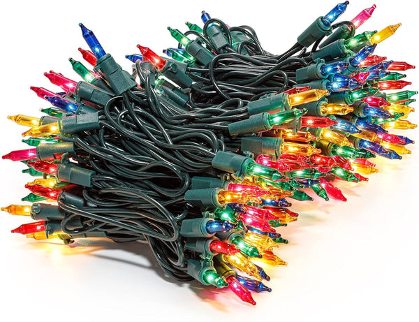Hopolon 2 Pack 13ft 50 Clear Mini Xmas String Lights, Green Wire Cord for Indoor/Outdoor Christmas Decoration
