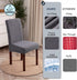 Waterproof Dining Chair Covers, Stretch Parsons Chair Slipcover for Dining Room Kitchen, Removable and Washable