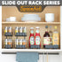 SpaceAid Pull Out Spice Rack Organizer for Cabinet, Heavy Duty Slide Out Kitchen Organizer with Labels, 4.5" W x 10.75"