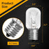 UP2WIN Light Bulb Compatible with Whirlpool 8206232A, 40w 125v Microwave Oven Light, E17 Base, 3 Pack