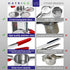 3 Potato Ricer Stainless Steel with Interchangeable Fineness Discs, Ricer Kitchen Tool for Mashed Potatoes, Cauliflower