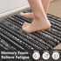 Kitchen Mats Cushioned Anti Fatigue, Non Slip 2 Piece Memory Foam Kitchen Mat Set for Sink, Laundry, Office, Black