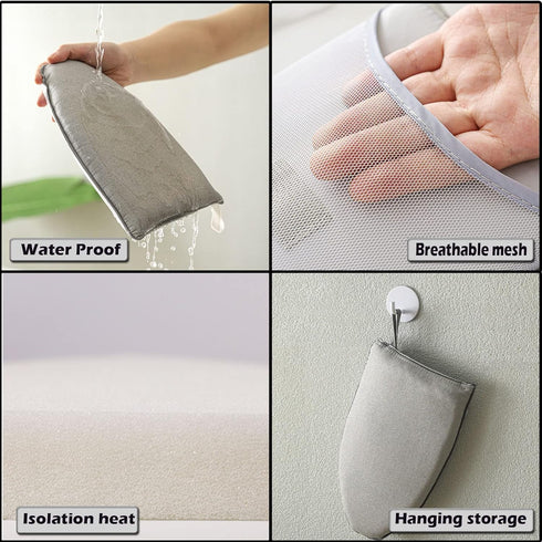 Garment Steamer Ironing Gloves - Anti Steam Handheld Pad, Durable Protective Mitt for Garment Steamer (Style A)