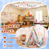 WILLBOND 4 Pcs Rainbow Tassel Garland, Boho Classroom Decor for Kids Room Birthday Party Baby Shower