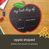Pearhead First and Last Day of School Chalkboard, Reusable Double-Sided Fill-In Board with Yellow Chalk