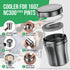 Icy Nest 2 Pack NC299 NC300 NC301 Frozen Ice Cream Pint Cooler for Ninja Creami, Vacuum Insulated Double Wall Stainless