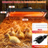 17.5 Inch 300W 10000H Extra Long Heat Lamp for Chickens, Carbon Fiber Chicken Coop Heater for Winter, Adjustable Temp