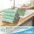 24 Pack 6.3" x10.4" AIDEA Kitchen Towels, Absorbent Coral Fleece Dish Towels, No Odor Reusable Dish Cloths, Microfiber