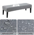 YISUN Waterproof Bench Covers for Dining Room, Stretch Jacquard Bench Slipcover Anti-Dust Removable Washable Chair Seat