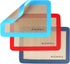 Small Silicone Baking Mats, Quarter Sheet Non Stick Oven Liners, BPA Free, Set of 3 for Cookies, Macarons, Bread