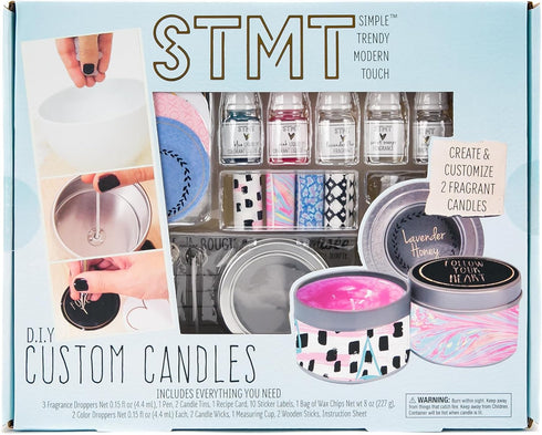 STMT D.I.Y. Custom Candles, Candle Maker Kit for Kids, DIY Candle Making Set, Ages 8+, Colors May Vary
