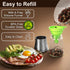 6OZ Manual Salt or Pepper Grinder for Professional Chef, Best Spice Mill with Stainless Steel Cap, Ceramic Blades