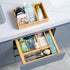 Fabsome Drawer Organizer, Set of 9 Bamboo Wood Storage Boxes for Kitchen, Makeup, Bathroom, Office