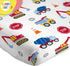 Set 4 Set Sunny Side Up Construction Zone Full Sheet - Piece Kids Bedding Includes Pillow Cover - Super Soft Trucks