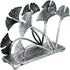 OwlGift Modern Ginkgo Leaves Design Napkin Holder - Metal Paper Napkin Storage for Kitchen, Stylish Paper Towel