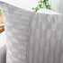 20x20, Set 2, Kevin Textile Grey and Beige Farmhouse Striped Patchwork Linen Decorative Throw Pillows Covers of Modern