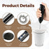 HealSmart Milk Frother Handheld, Battery Operated Whisk Maker with Stainless Steel Stand for Coffee, Lattes