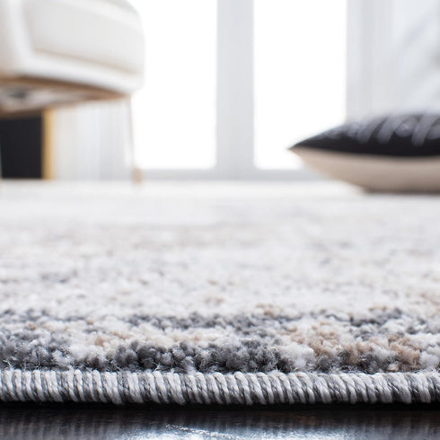 2' 4', (ASN705A) SAFAVIEH Aston Collection Accent Rug - x Ivory & Grey, Modern Abstract Design, Non-Shedding & Easy