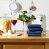 DII Basic Terry Collection Waffle Dishtowel Set, 4 Piece, Solid Nautical Blue, 15x26