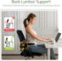 HIGOGOGO Lumbar Support Pillow for Recliner Chair/Accent Chair/Couch/Office Chair, Tufted Corduroy Back Support Cushion