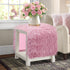 12x36 inch, Pink Table Runner Soft Fluffy Faux Fur Dresser Scarf for Bedroom, Coffee Table, Small Nightstand Cover