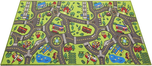 Angels 80 inches 40 inches! Kids Rug Playmat by City Life Great for Playing with Cars and Toys - Play Learn and Have
