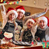 8 Pcs Winter Aprons for Women Black Snowman Let It Snow Xmas Trees Snowflake Hello Winter Kitchen Apron Kitchen Cooking