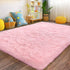 Pink Area Rugs 4x6 for Bedroom Girls, Soft Fluffy Shag Carpet for Living Room, Non-Slip Indoor Floor Rug