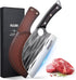 Huusk Knives from Japan, Upgraded Serbian Chef Knife with Sheath, Heavy Duty Butcher Knife for Outdoor Cooking