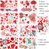 149Pcs Valentine's Day Window Clings Decorations - Heart Decal Party Ornaments, Removable Vinyl Stickers