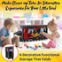KAP Toy box for boys, Junior size, interactive Light up LED Toy chest, Children's Decorative Racing Truck Storage Bin