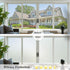 Coavas Frosted Glass Window Privacy Film, Non-Adhesive Stained Glass Window Covering for Home Office 11.8x78.7