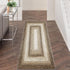 Hallway Runner Rug 2x8, Braided Printed Rustic Washable Non-Slip Boho Rug for Living Room