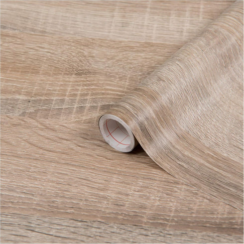 d-c-fix 346-8105 Self-Adhesive Film Sonoma Oak Light Wood 26.5'' x 78.7", Light Brown, Beige