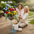 2 Sets J-Fly Pelican Metal Flowers Plant Holders Stand with Coconut Pots, Plants Stand Indoor Flower Pots Outdoor, Room