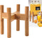 ZPirates Drink Dispenser Stand - Adjustable Bamboo Holder Riser for Compatible Water,