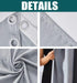 Liveinu Door Curtain for Doorway Privacy Thermal Insulated Blackout Curtains Room Darkening Noise Reducing Grommet Curtain for Doorway,Window,Closet Room Divider 46 W x 78 H Grey by Liveinu